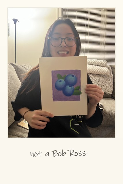 A polaroid of my own work: painting